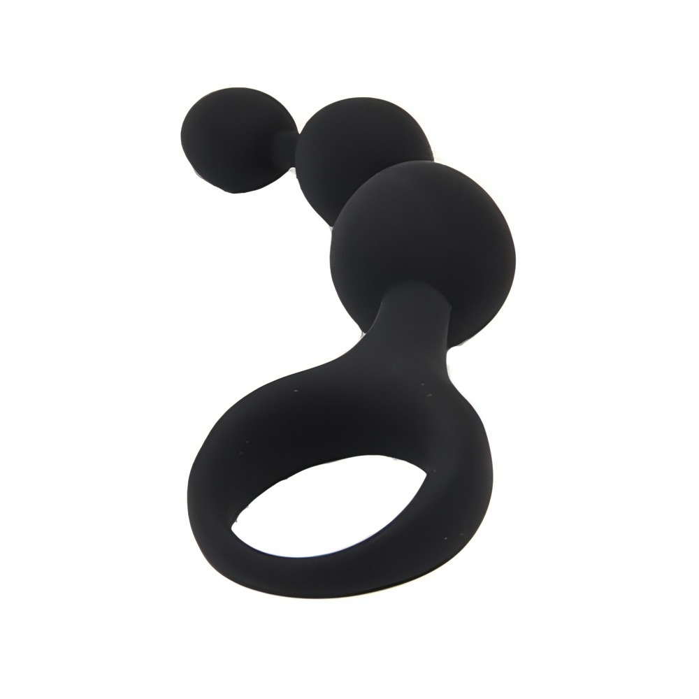 Loving Joy Triple Ripple Anal Beads-Black - Image 7