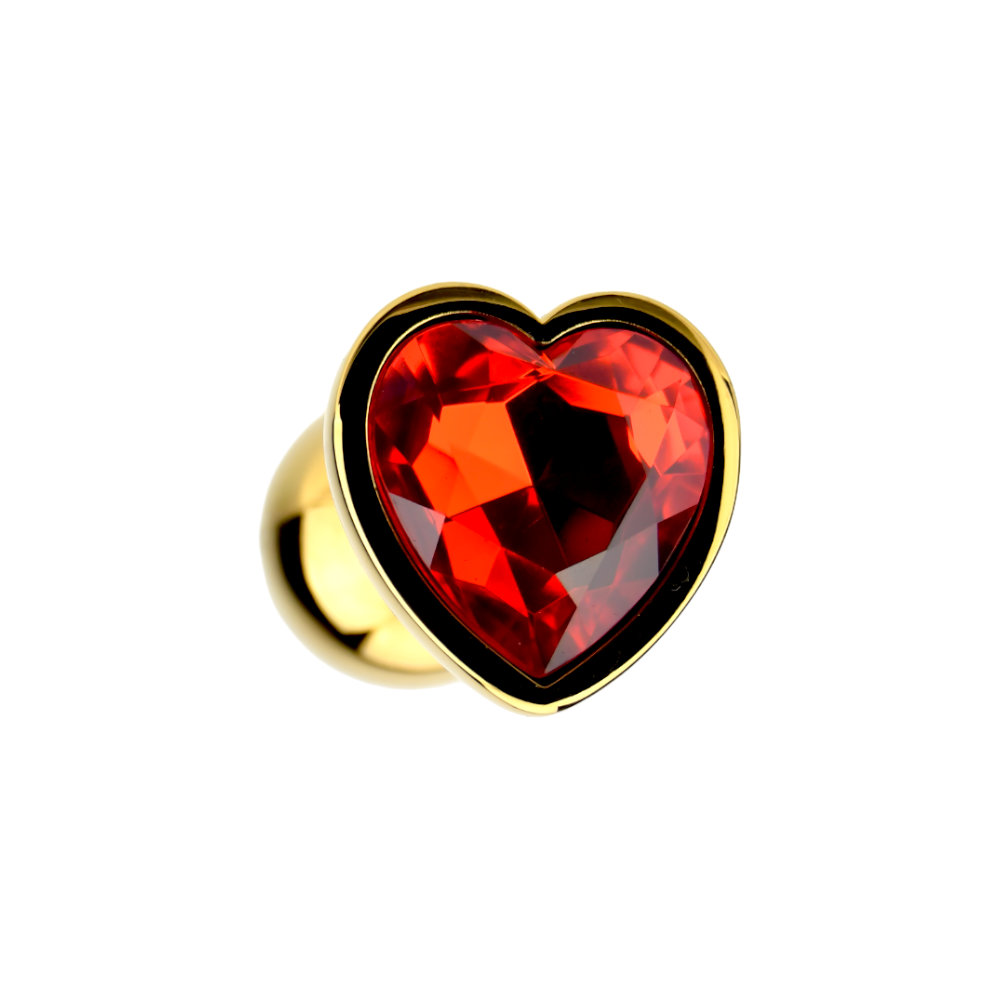 Precious Metals Heart Shaped Butt Plug-Gold - Image 3
