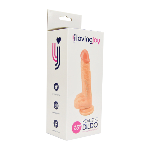 Loving Joy Realistic Dildo with Balls and Suction Cup 7.5 Inch (Amazon Use Only) - Image 8