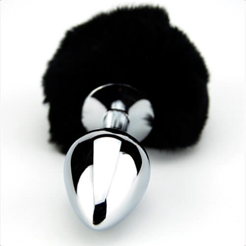Furry Fantasy Black Bunny Tail Butt Plug - Image 4