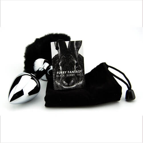 Furry Fantasy Black Bunny Tail Butt Plug - Image 5