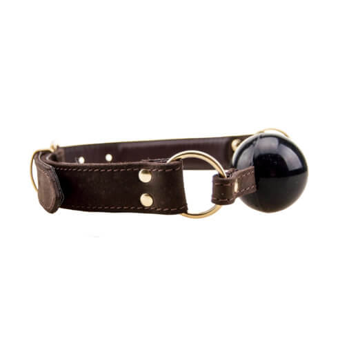 BOUND Nubuck Leather Solid Ball Gag - Image 5
