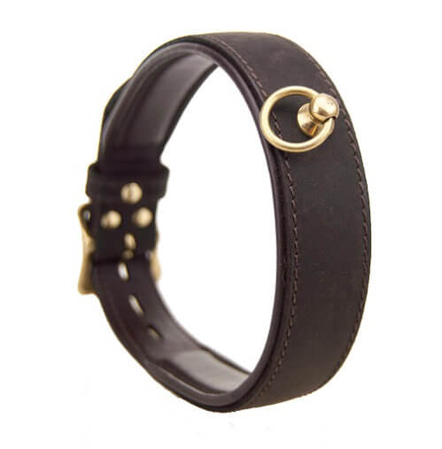 BOUND Nubuck Leather Choker with 'O' Ring - Image 5