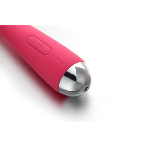 Svakom Emma Mini 100% Waterproof Wand Massager Vibe-Red - Image 4