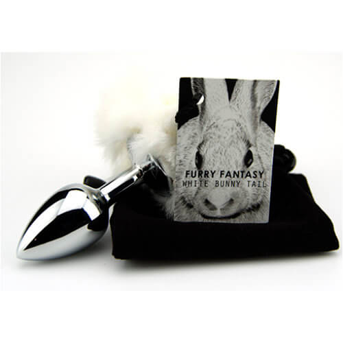 Furry Fantasy White Bunny Tail Butt Plug - Image 4