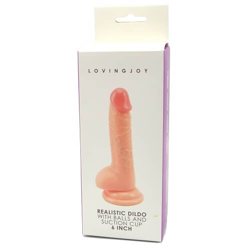 Loving Joy Realistic Dildo with Balls and Suction Cup 6 inch (Amazon Use Only) - Image 2