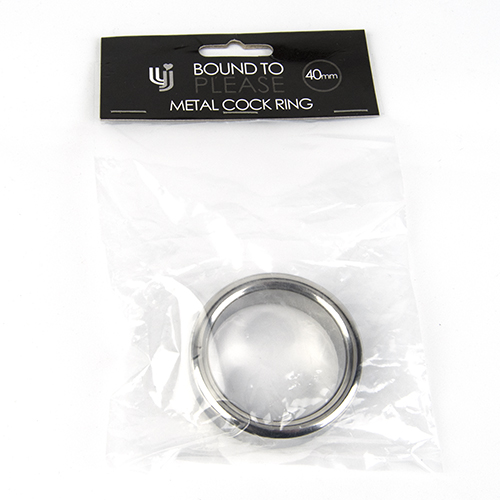 Bound to Please Metal Cock and Ball Ring - 40mm - Image 5