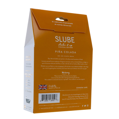 Slube Pina Colada Water Based Bath Gel 500g - Image 3