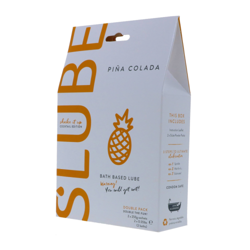 Slube Pina Colada Water Based Bath Gel 500g - Image 4