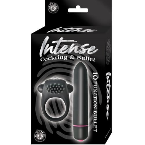 Vibrating Cockring and 10 Function Bullet Couples Kit - Image 3