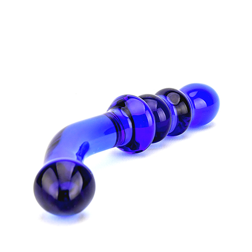 Spectrum Ribbed G-Spot Glass Dildo - Image 8