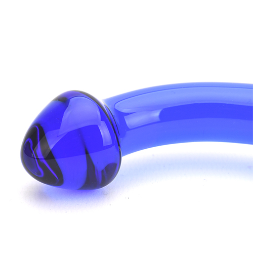 Spectrum Ribbed G-Spot Glass Dildo - Image 5