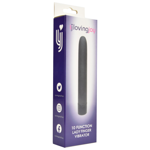 Loving Joy 10 Function Lady Finger Vibrator Black - Image 6