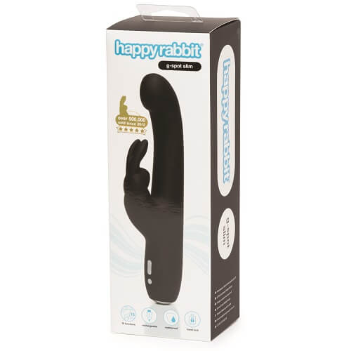 Happy Rabbit Rechargeable Slimline G-Spot Rabbit Vibrator Black - Image 5