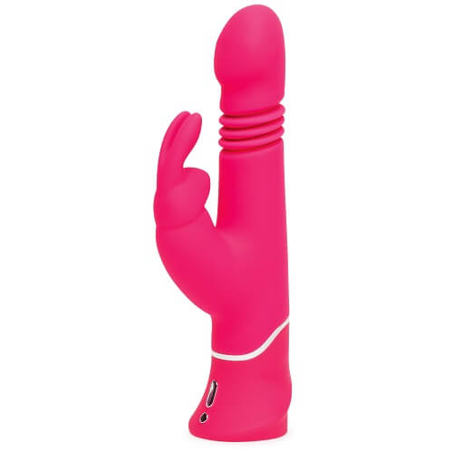 Happy Rabbit Rechargeable Realistic Thrusting Rabbit Vibrator Pink - Image 7