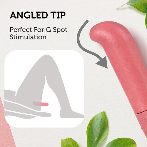Gaia Biodegradable Eco G-Spot Vibrator Coral - Image 9