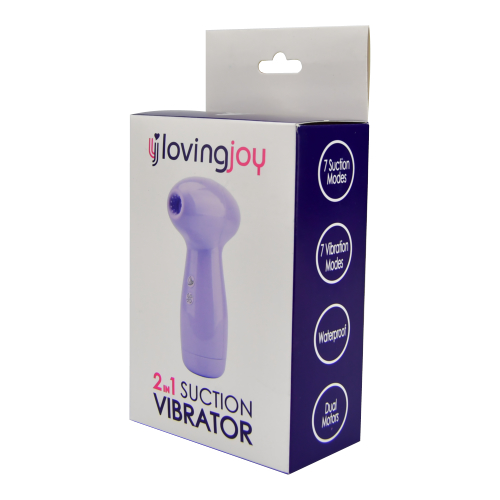 Loving Joy 2 in 1 Suction Vibrator Lavender - Image 8