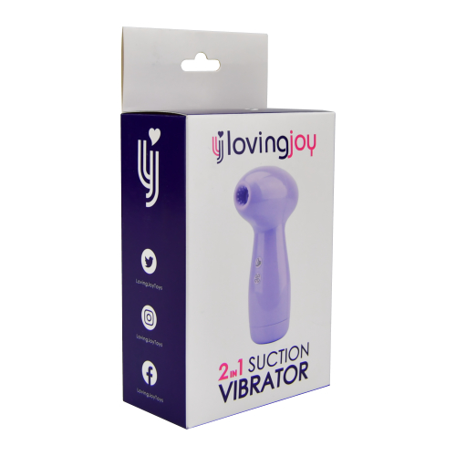 Loving Joy 2 in 1 Suction Vibrator Lavender - Image 9