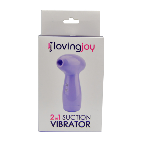 Loving Joy 2 in 1 Suction Vibrator Lavender - Image 7