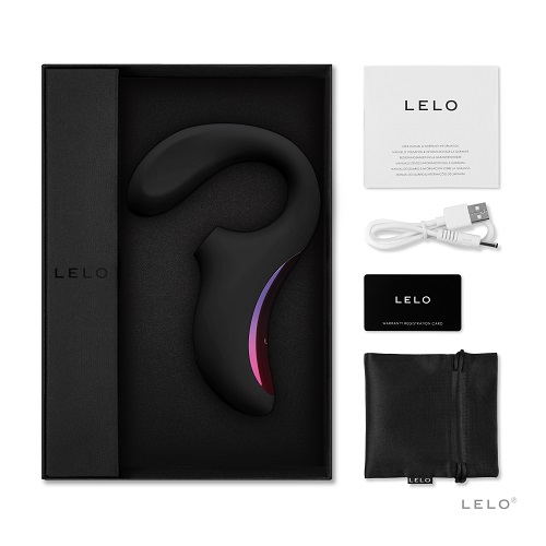 LELO Enigma Dual Stimulation Sonic Massager Black - Image 4
