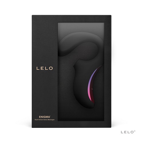 LELO Enigma Dual Stimulation Sonic Massager Black - Image 5