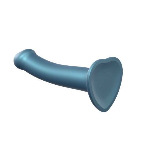Strap-on-Me Duck Egg Blue Metallic Shine Mono Density Dildo Medium - Image 3