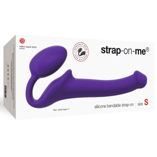 Strap-on-Me Semi-Realistic Bendable Strap-On Purple Small - Image 5
