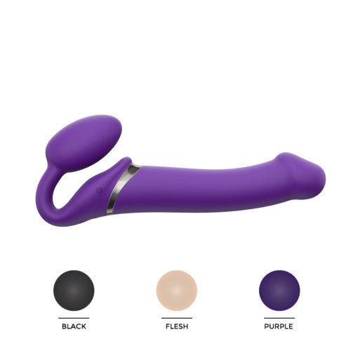 Strap-on-Me Vibrating Strap-On Large Purple - Image 6