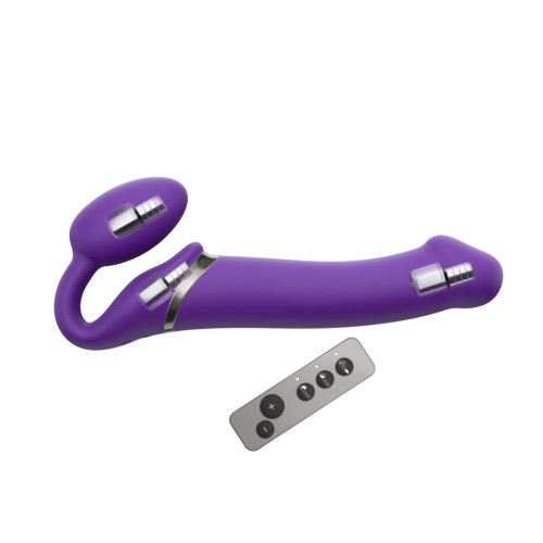 Strap-on-Me Vibrating Strap-On Large Purple - Image 2