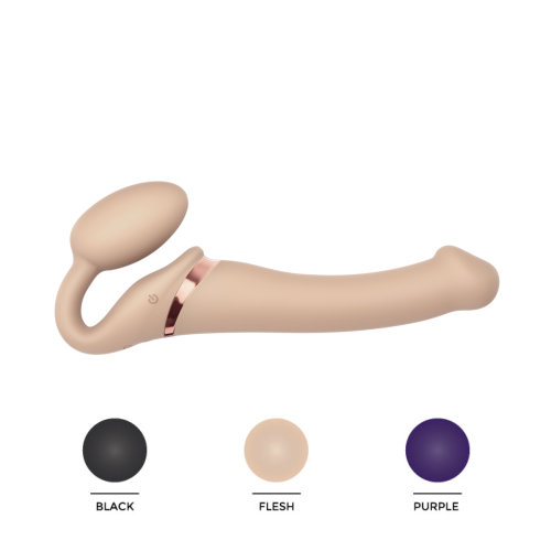 Strap-on-Me Vibrating Strap-On Medium Vanilla - Image 9