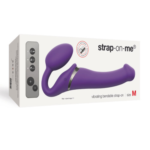 Strap-on-Me Vibrating Strap-On Medium Purple - Image 6