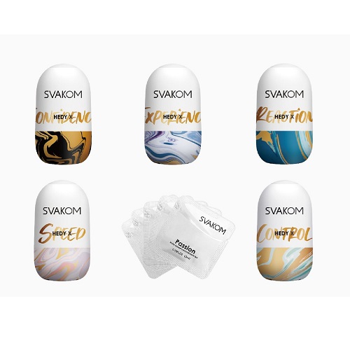 Svakom Hedy X-Control Reuseable Egg Style Male Masturbator - Image 6