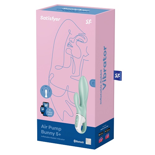 Satisfyer Air Pump Bunny 5 Connect App Mint - Image 8
