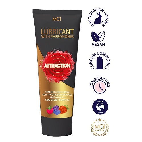 Mai Attraction Lubricant with Pheromones Red Fruits 100ml - Image 3