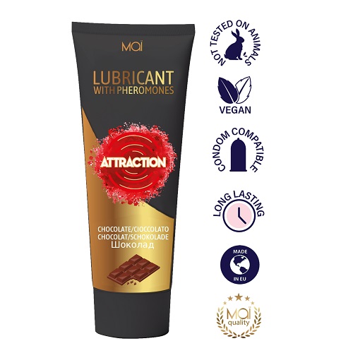 Mai Attraction Lubricant with Pheromones Chocolate 100ml - Image 3