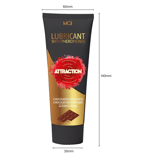 Mai Attraction Lubricant with Pheromones Chocolate 100ml - Image 4