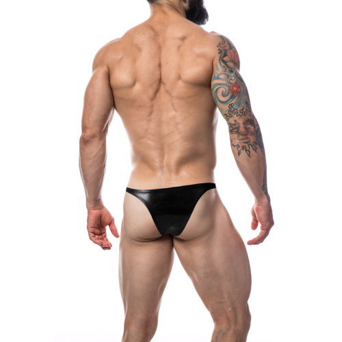C4M Brazilian Brief Black Leatherette Large - Image 5