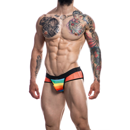 C4M Mixed Jockstrap Rainbow Small - Image 4