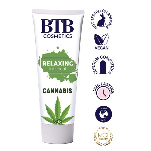 BTB Water Based Cannabis Lubricant 100ml - Image 3