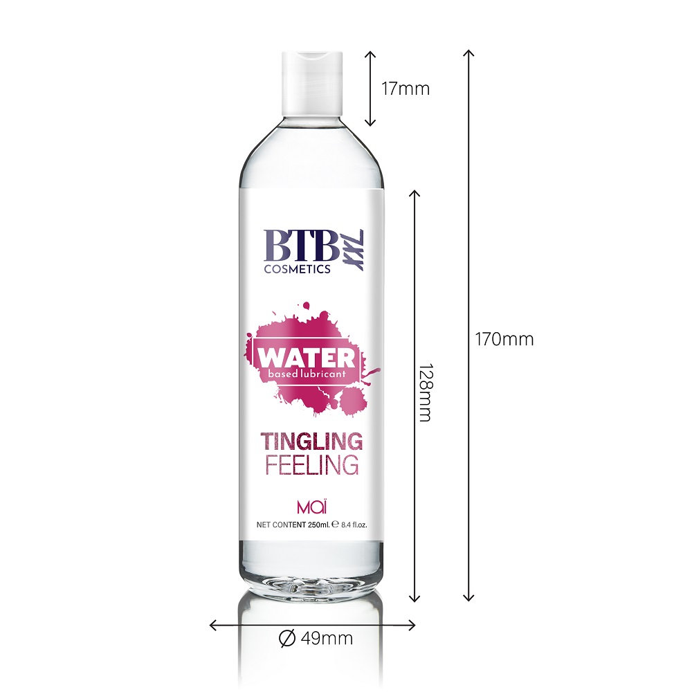 BTB Water Based Tingling Lubricant 250ml - Image 5