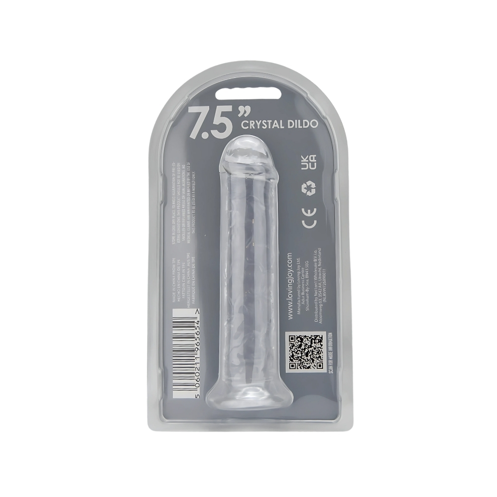 Loving Joy 7.5 Inch Suction Cup Dildo Clear - Image 8