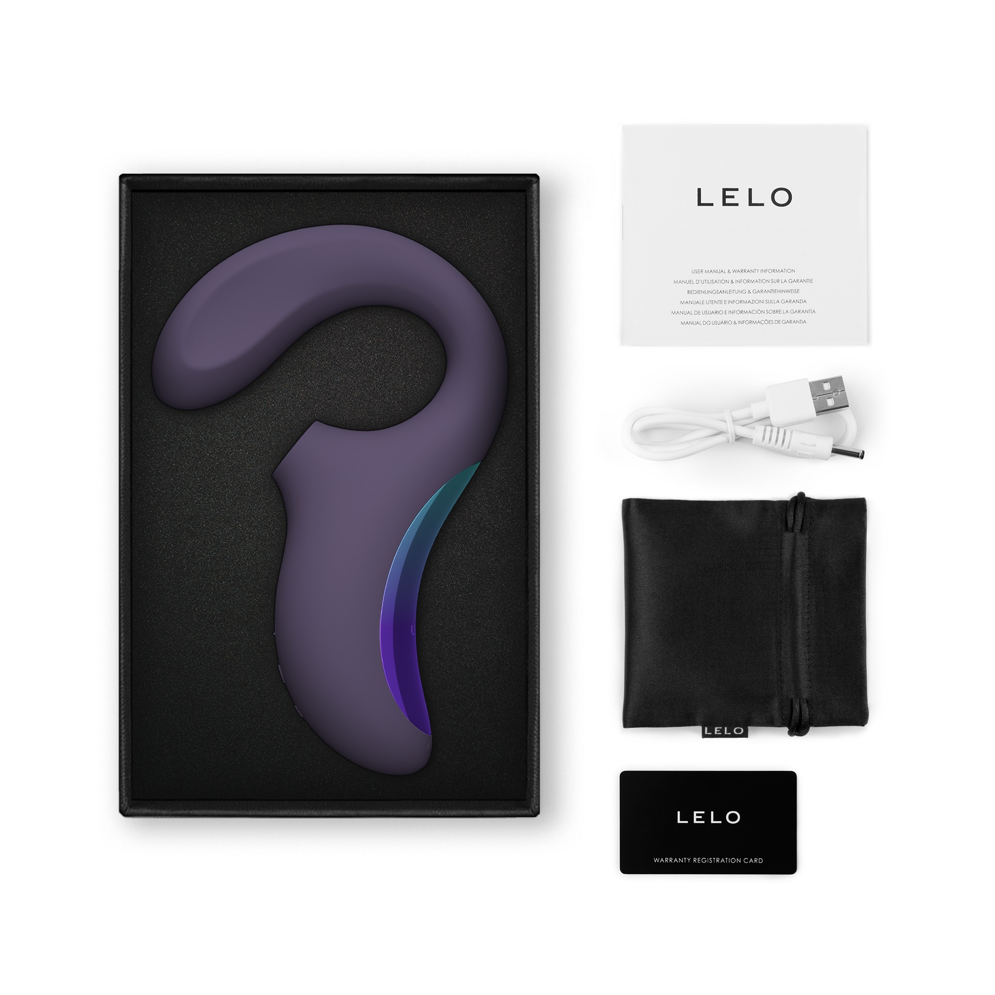 LELO Enigma Wave Dual Stimulation Sonic Massager Cyber Purple - Image 5