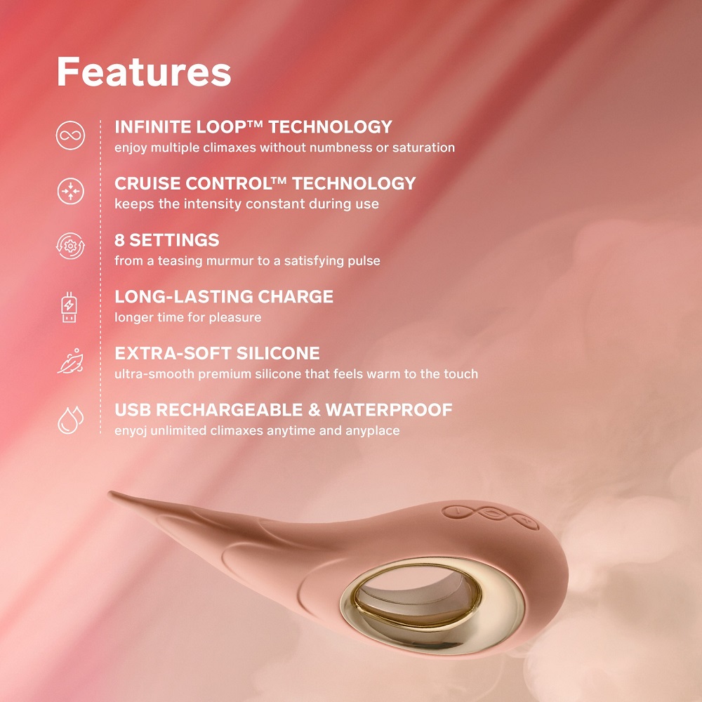 LELO Dot Cruise Clitoral Vibrator Peach Please - Image 9