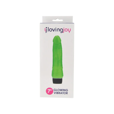 Loving Joy 7 inch Realistic Vibrator Glow in the Dark - Image 7
