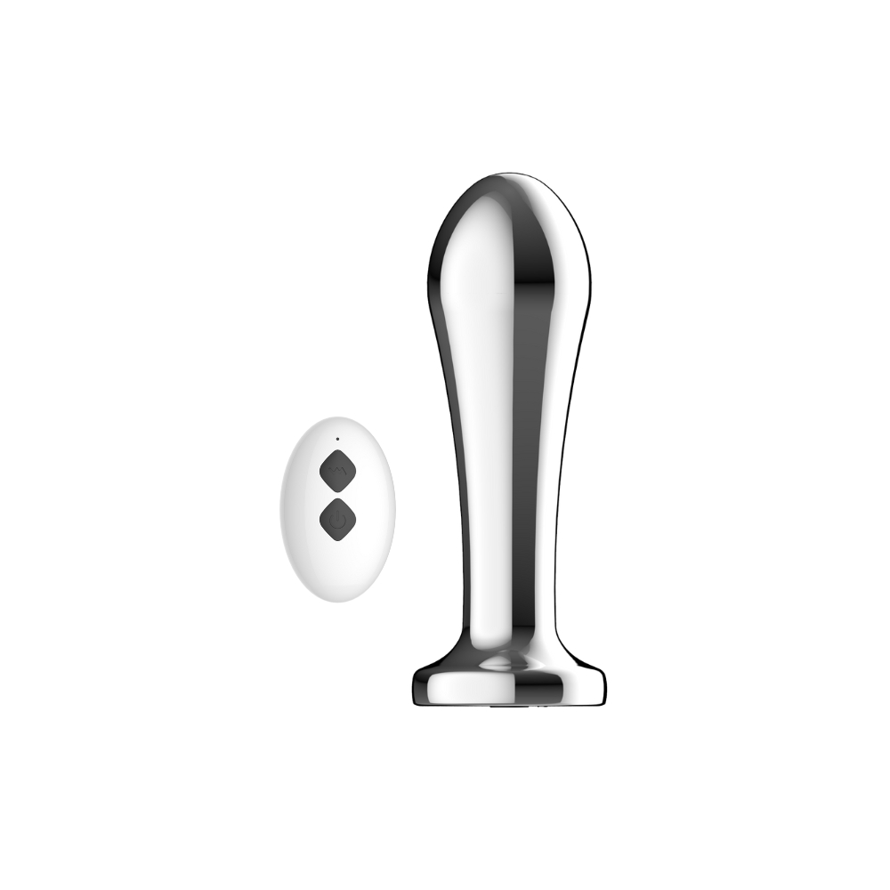 Toosh Remote Controlled Metal Vibrating Anal Plug - Image 2