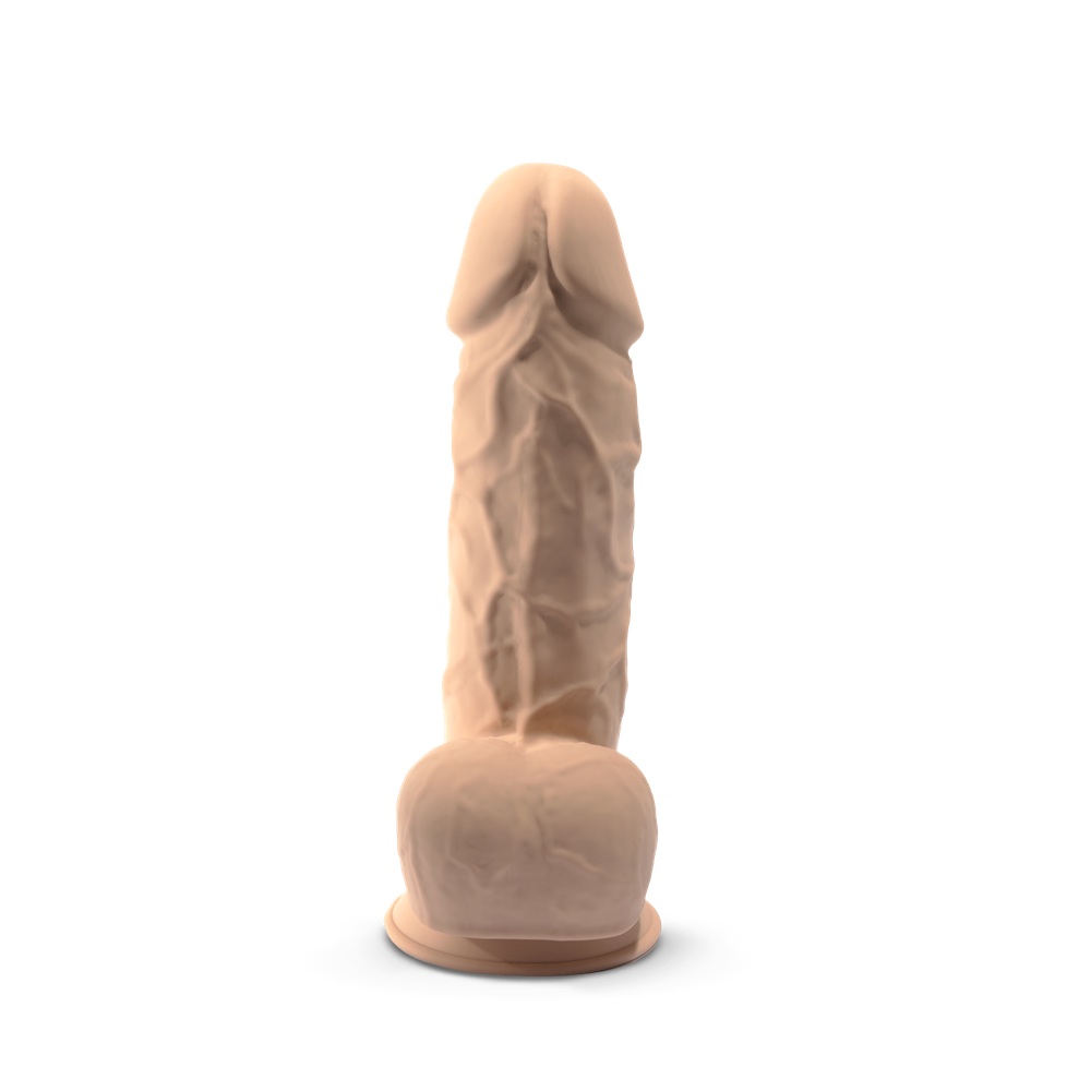 SilexD 8.5 inch Remote Controlled Vibrating Girthy Silicone Dildo - Image 4