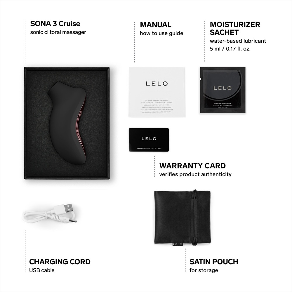 LELO Sona 3 Cruise Clitoral Massager Black - Image 5