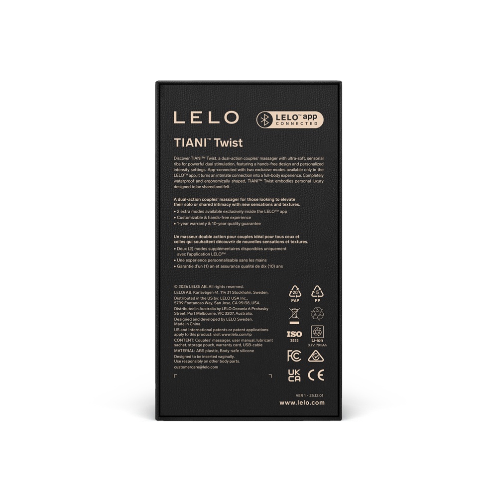 LELO Tiani Twist Couples Massager Lavender - Image 5